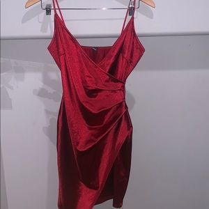 satin wrap dress worn once